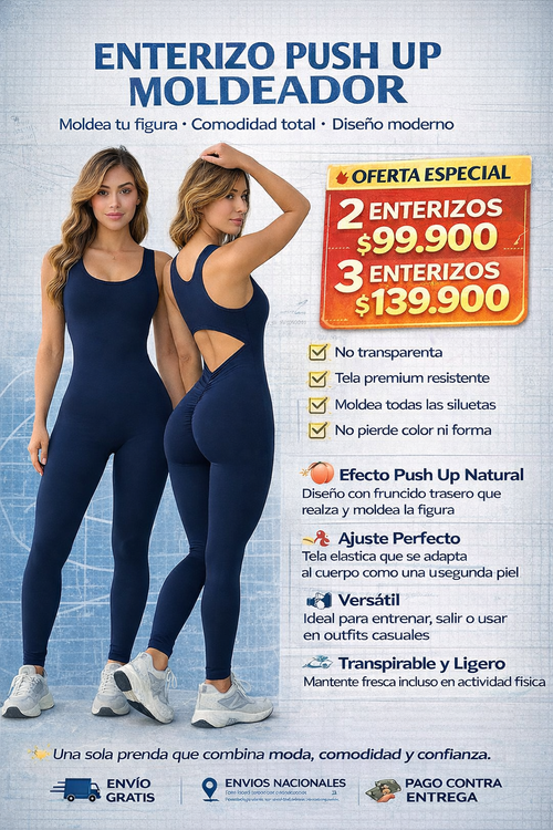 ✨ENTERIZO MOLDEADOR PUSH UP✨COMBO X 2 y x3