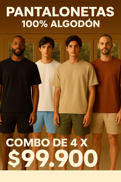 PANTALONETAS 100% ALGODON BURDA PREMIUM COMBO X 4 $99.900